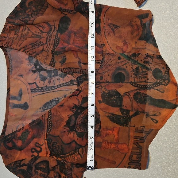 Chiffon Aztec Bell Sleeve Top - Picture 13 of 14